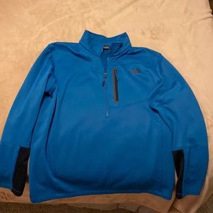 XL Blue North Face Quarter Zip